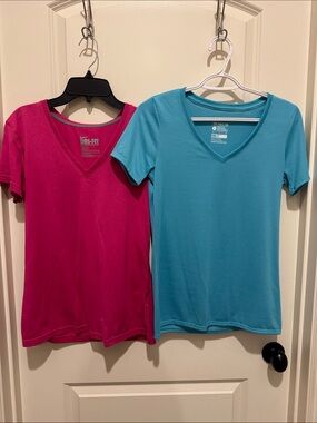 Women’s Nike V-Neck Dri-FIT Shirts - Lot of 2, Size Small